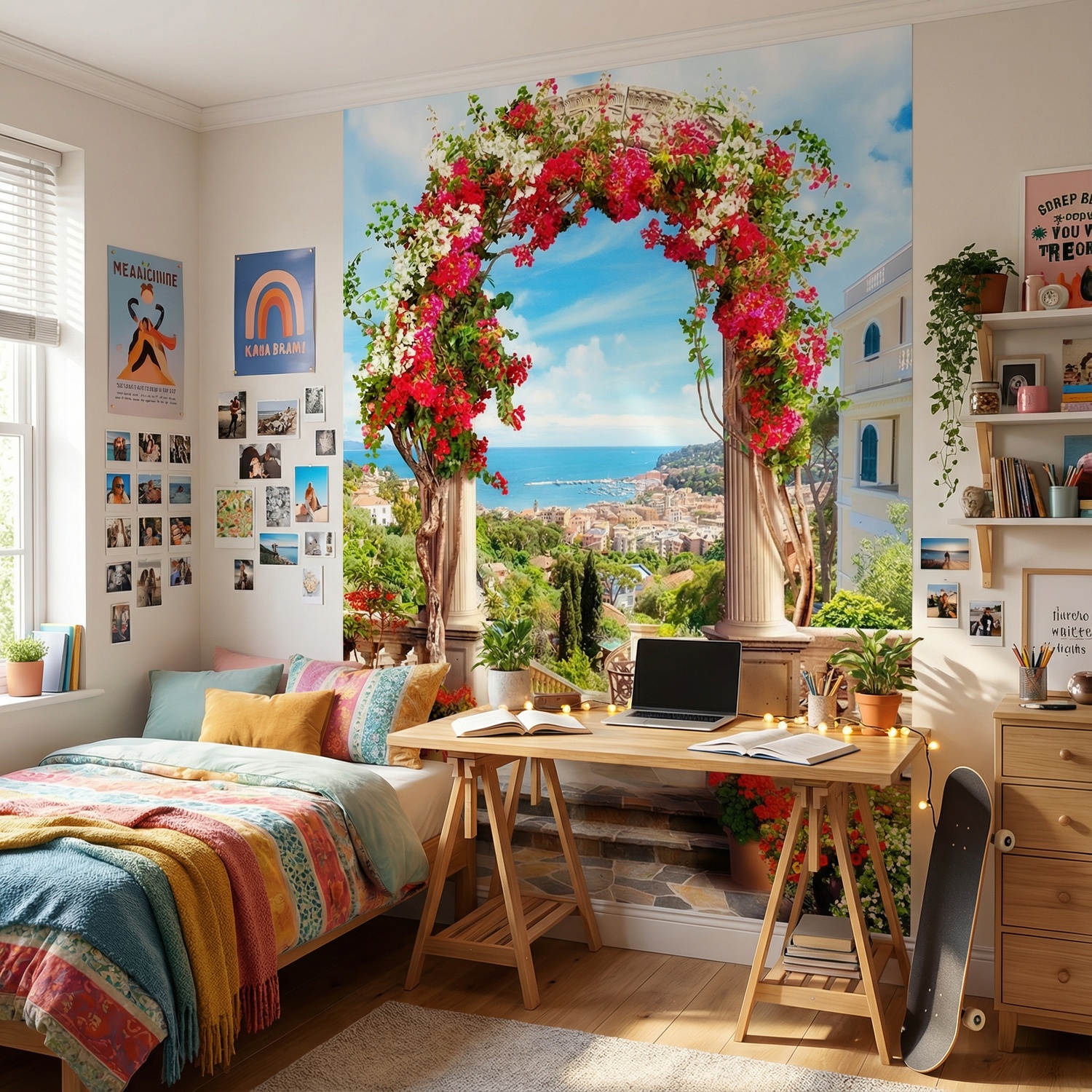 Fotomurali : Arco floreale alla costa