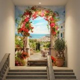 Fotomurali : Arco floreale alla costa 9