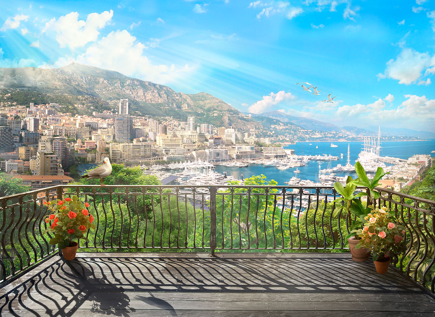 Fotomurali : Terrazza a Montecarlo