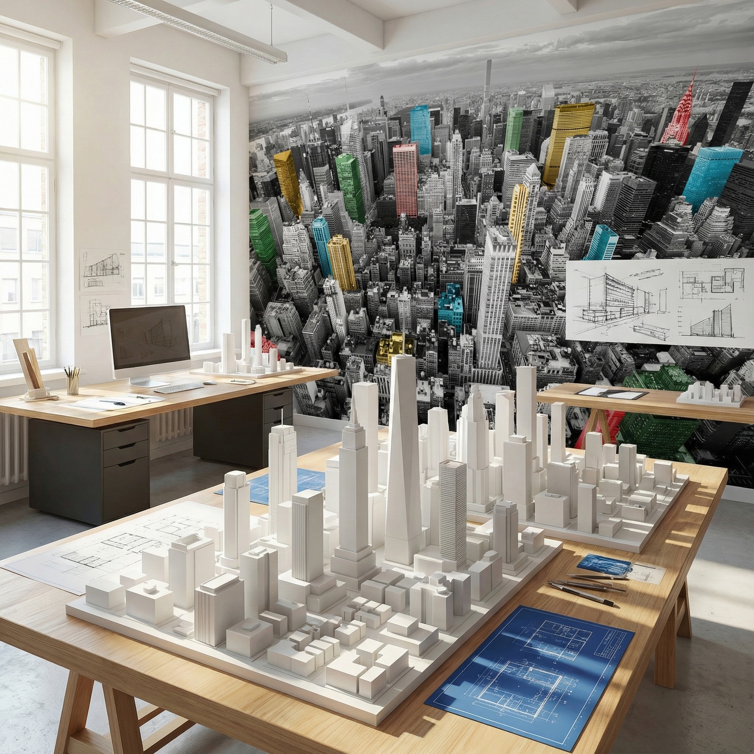 Fotomurali : Grattacieli Colorati New York