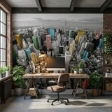 Fotomurali : Grattacieli Colorati New York 5