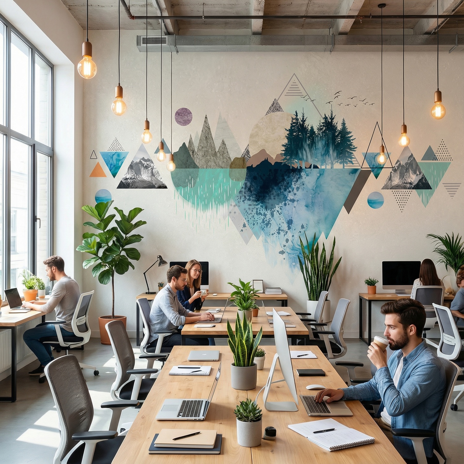 Fotomurali : Collage Montagna e Natura