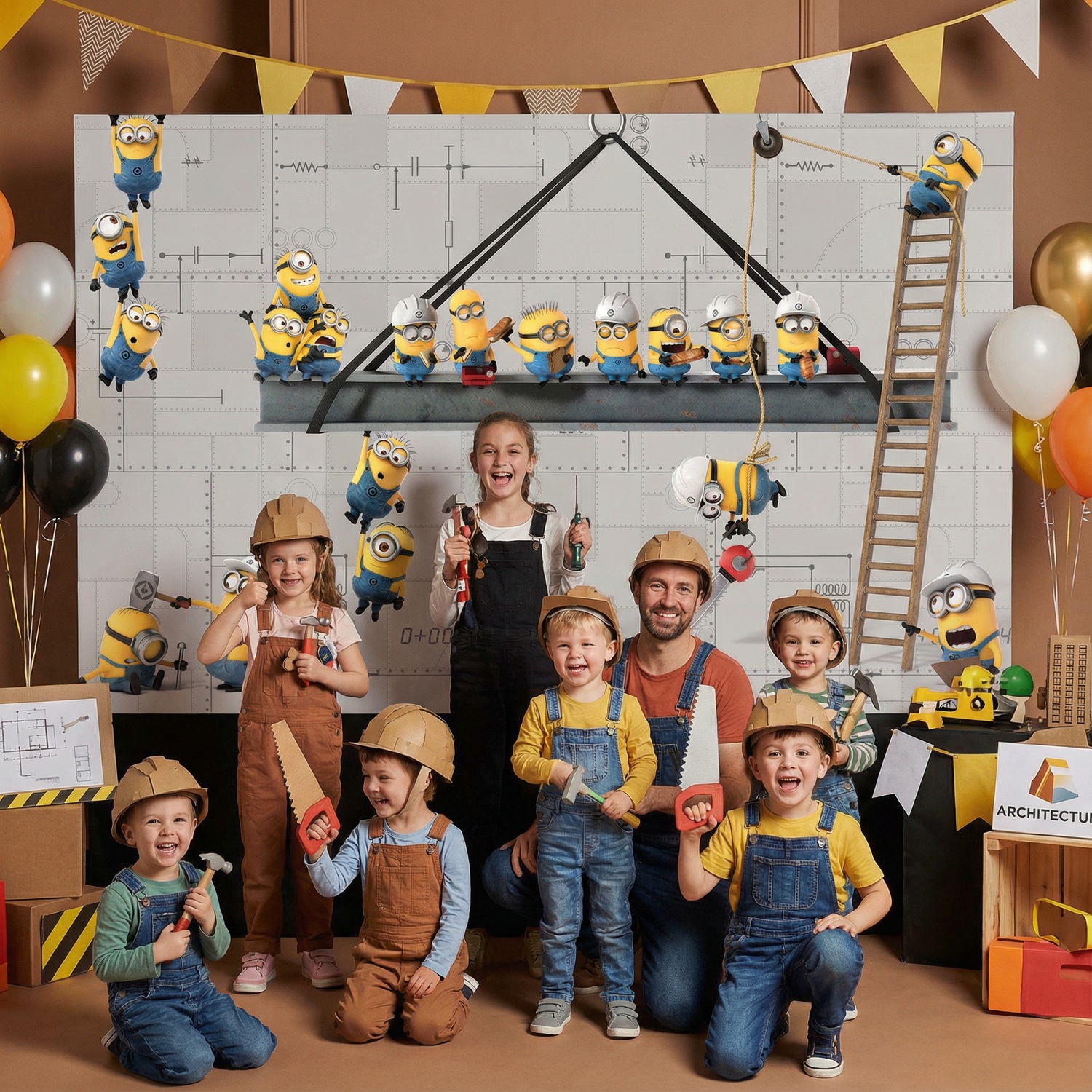 Fotomurali : Minions al Lavoro