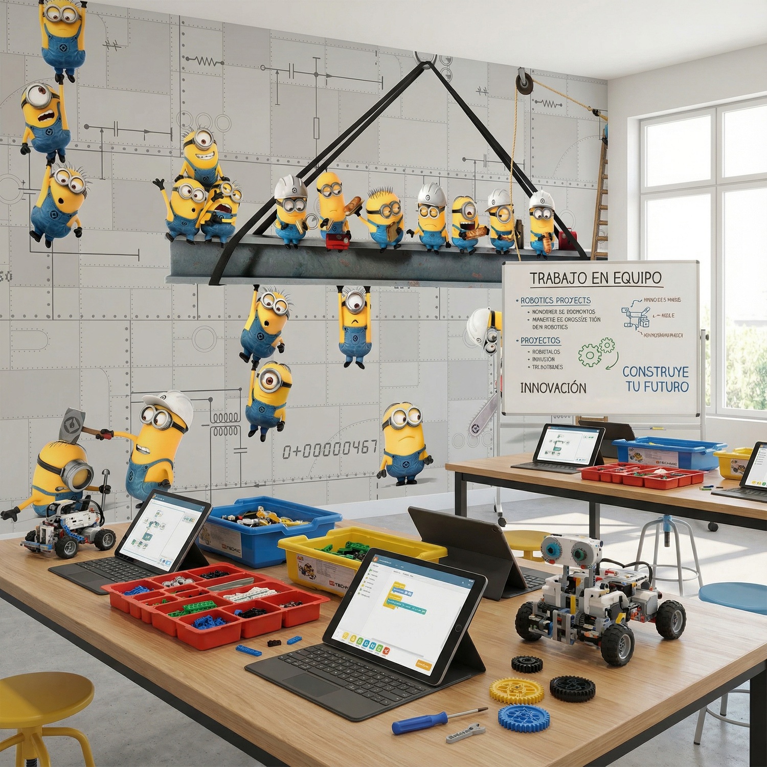 Fotomurali : Minions al Lavoro