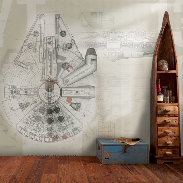 Fotomurali : Piantine del Millennium Falcon 0