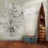 Fotomurali : Piantine del Millennium Falcon 2