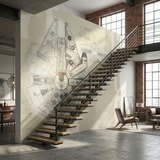 Fotomurali : Progetto del Millennium Falcon 7