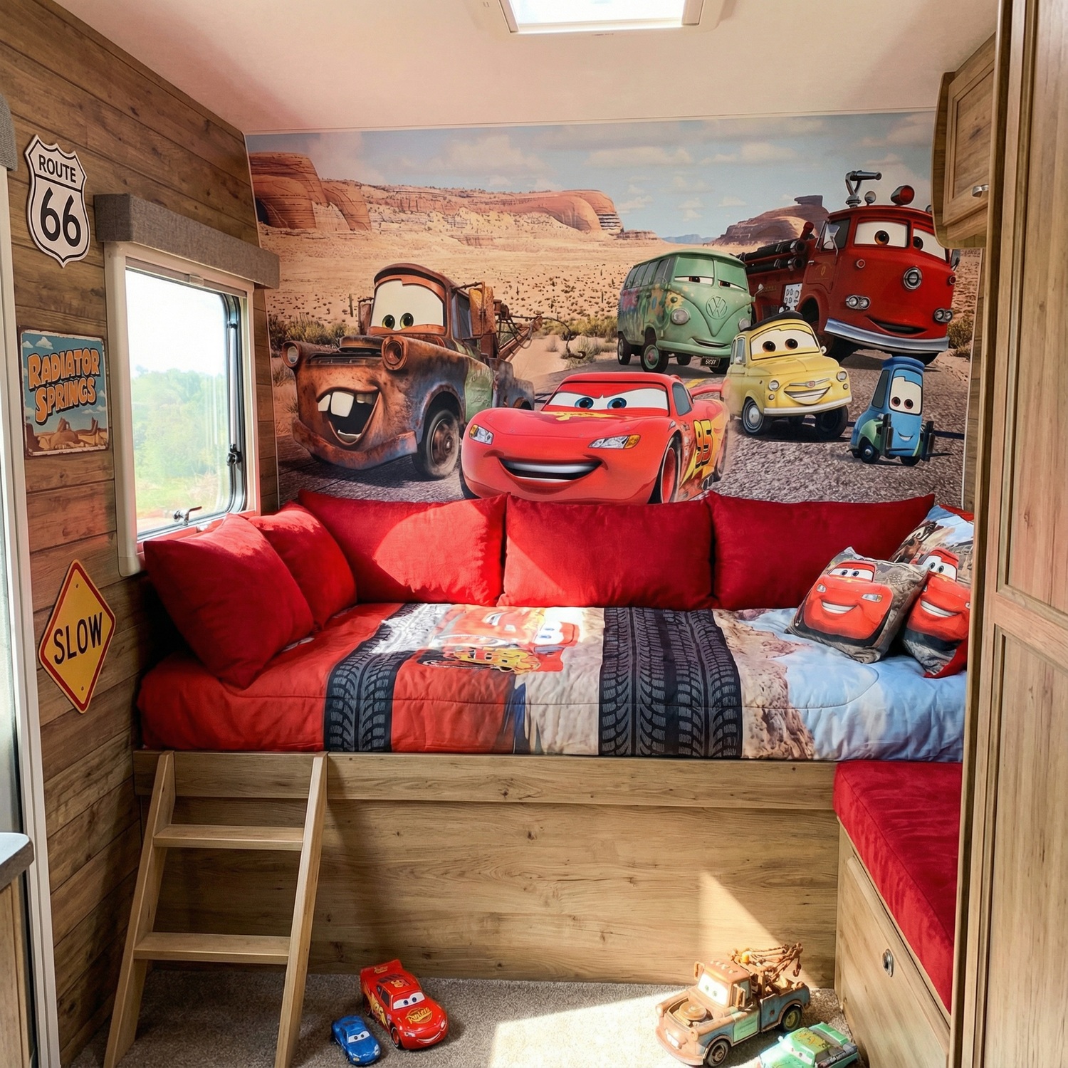 Fotomurali : Saetta McQueen e amici a Radiator Springs