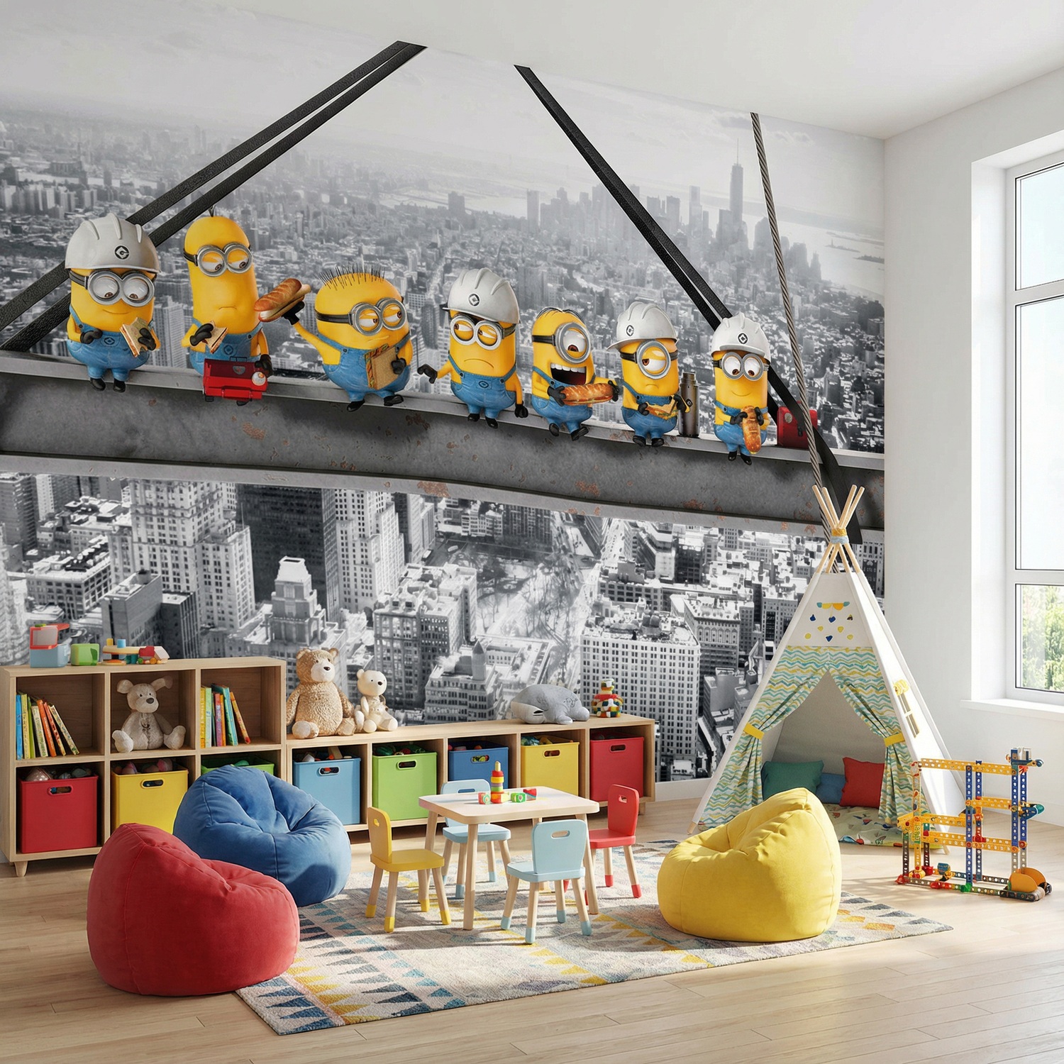 Fotomurali : Minions sulla Trave
