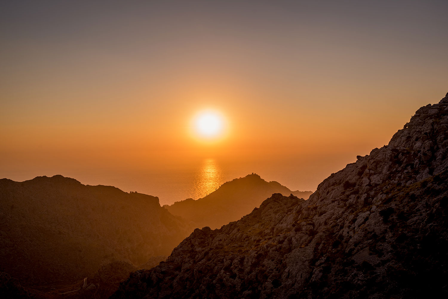Fotomurali : Tramonto con Vista