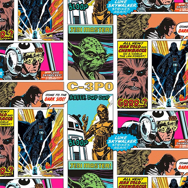 Fotomurali : Fumetti a Collage di Star Wars