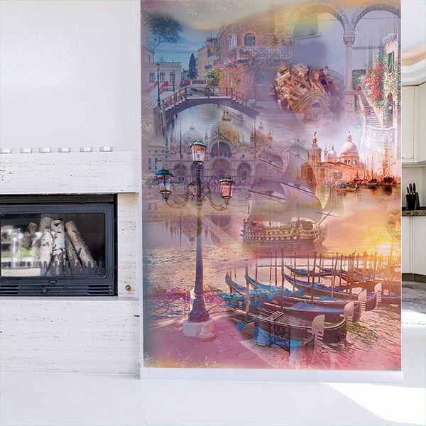 Fotomurali : Collage Venezia