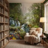 Fotomurali : Foresta e Cascata 7