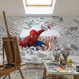 Fotomurali : Spiderman che Sfonda il Muro 14