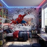 Fotomurali : Spiderman che Sfonda il Muro 7