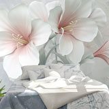Fotomurali : Amaryllis e rose bianche 2