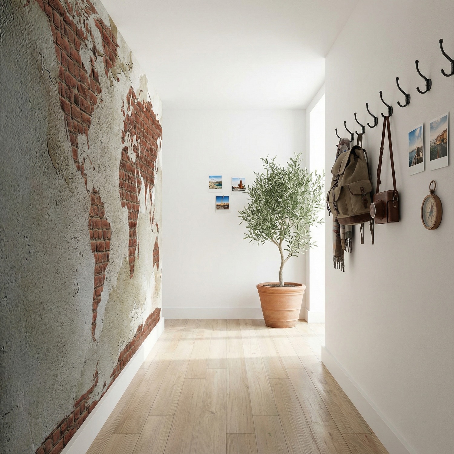 Fotomurali : Mappa del Mondo dei Mattoni