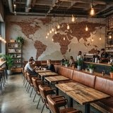 Fotomurali : Mappa del Mondo dei Mattoni 16