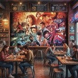 Fotomurali : Disegno di Stranger Things 4