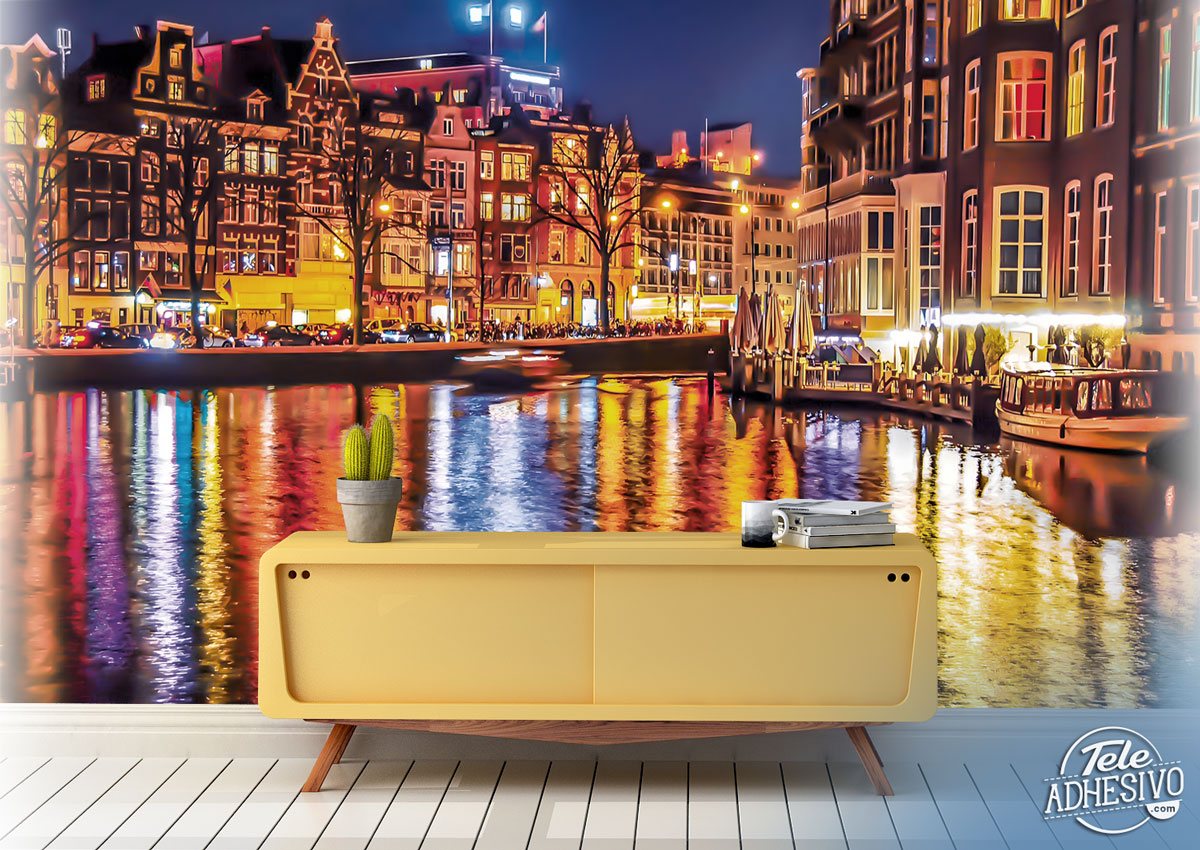 Fotomurali : Canali di Amsterdam