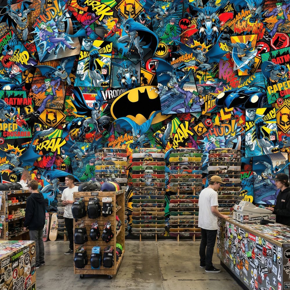 Fotomurali : Collage fumetti Batman
