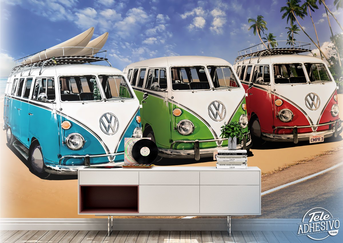 Fotomurali : Furgoni surfer Volkswagen