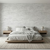 Fotomurali : Mattoni bianchi consumati 3