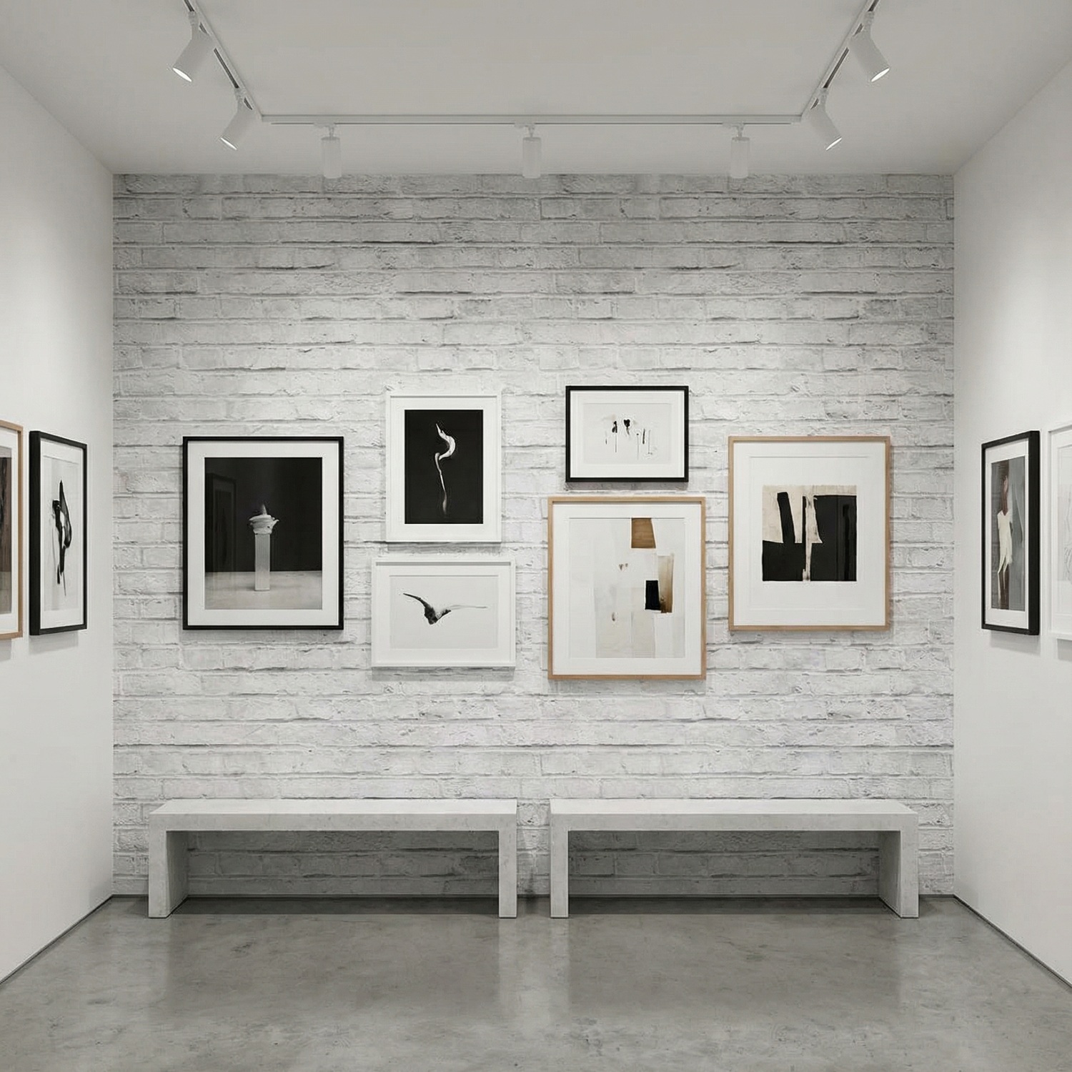 Fotomurali : Consistenza del mattone bianco consumato