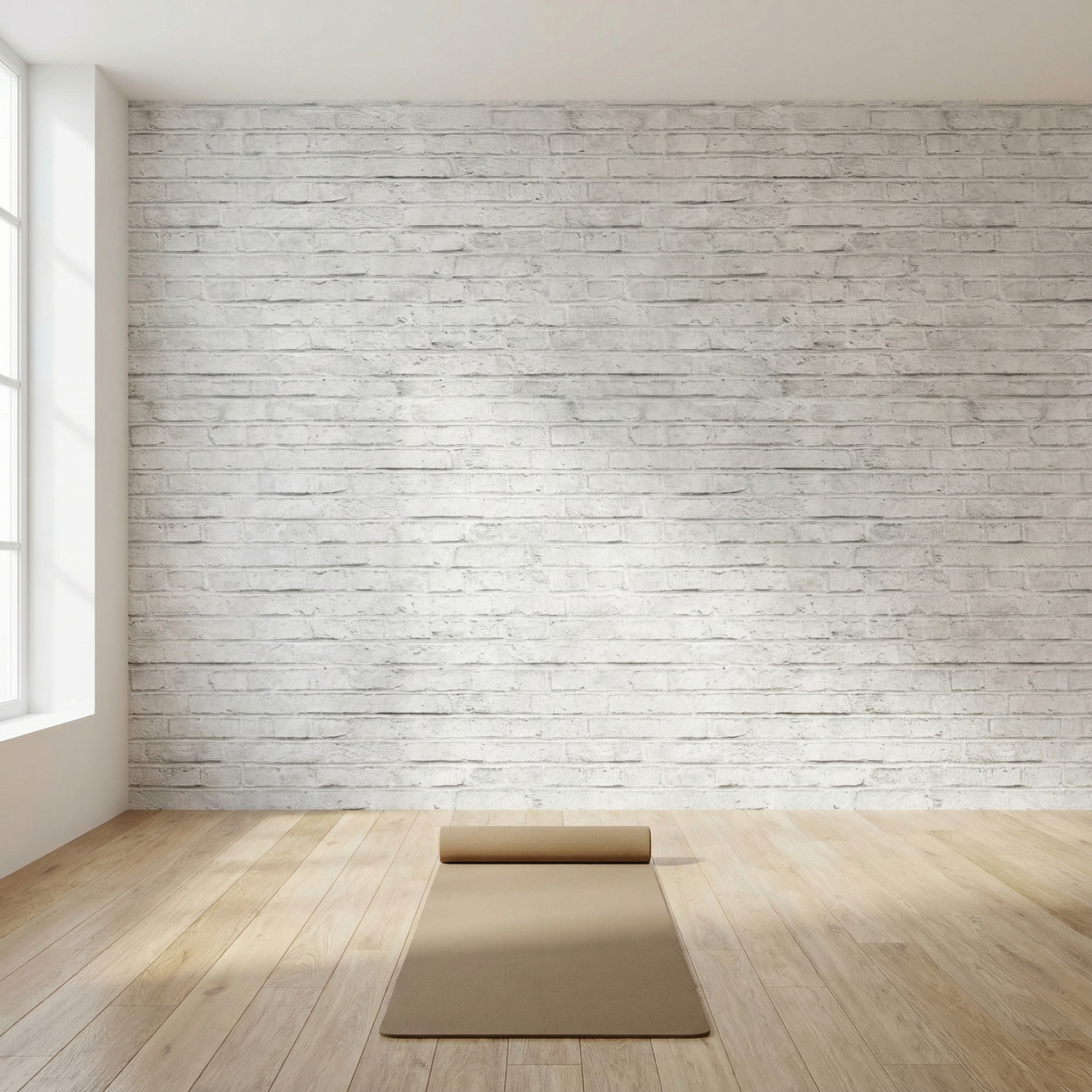 Fotomurali : Mattoni bianchi consumati