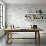 Fotomurali : Consistenza del mattone bianco consumato 9