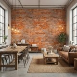 Fotomurali : Texture di mattoni d'epoca 2