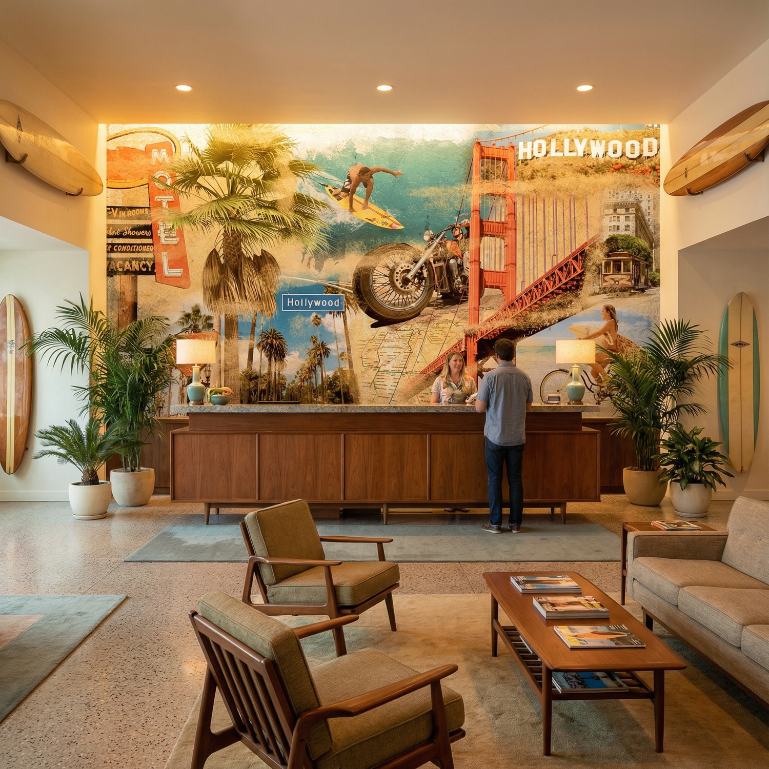 Fotomurali : Collage California