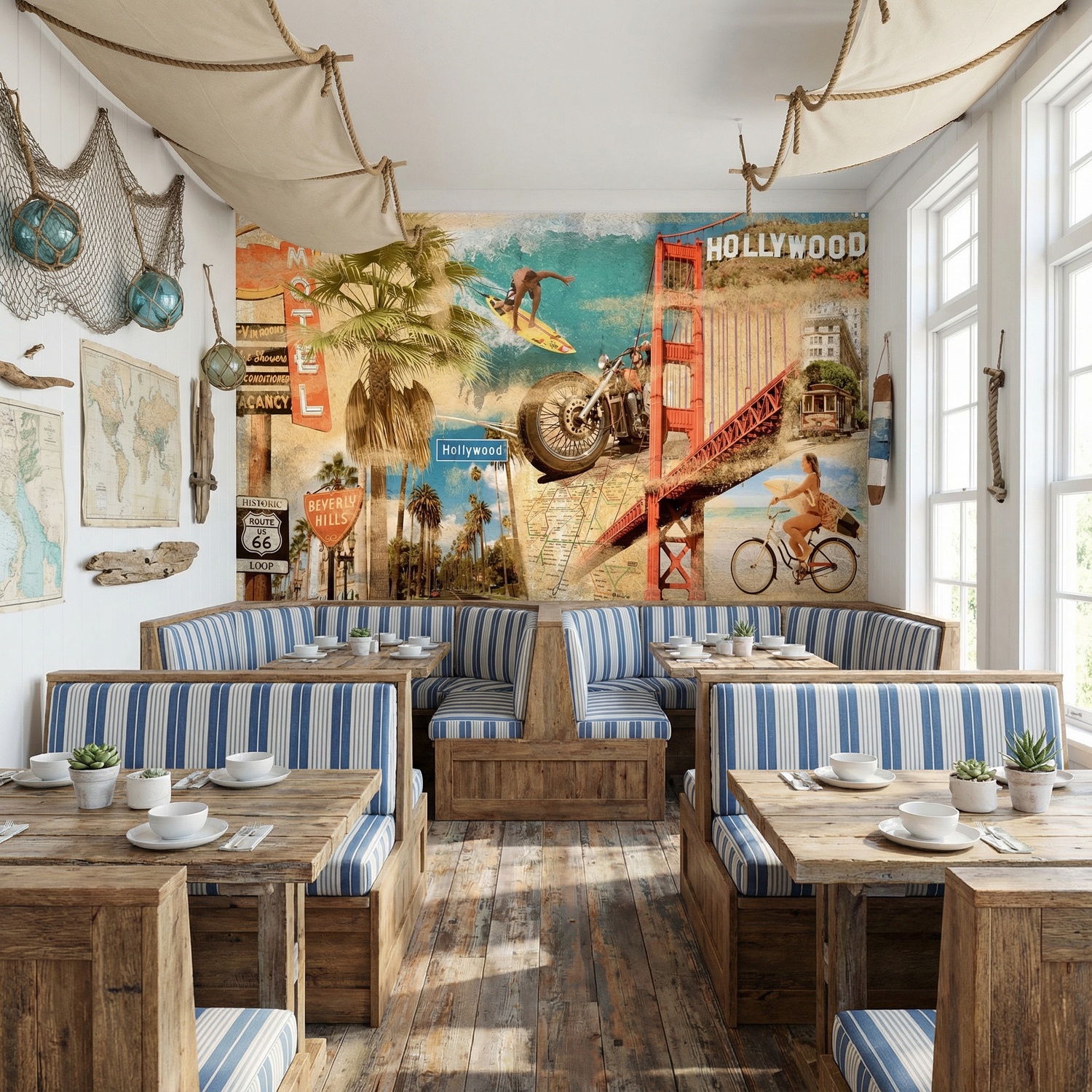 Fotomurali : Collage California