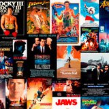 Fotomurali : Collage Poster dei Film degli Anni '80 e '90 6