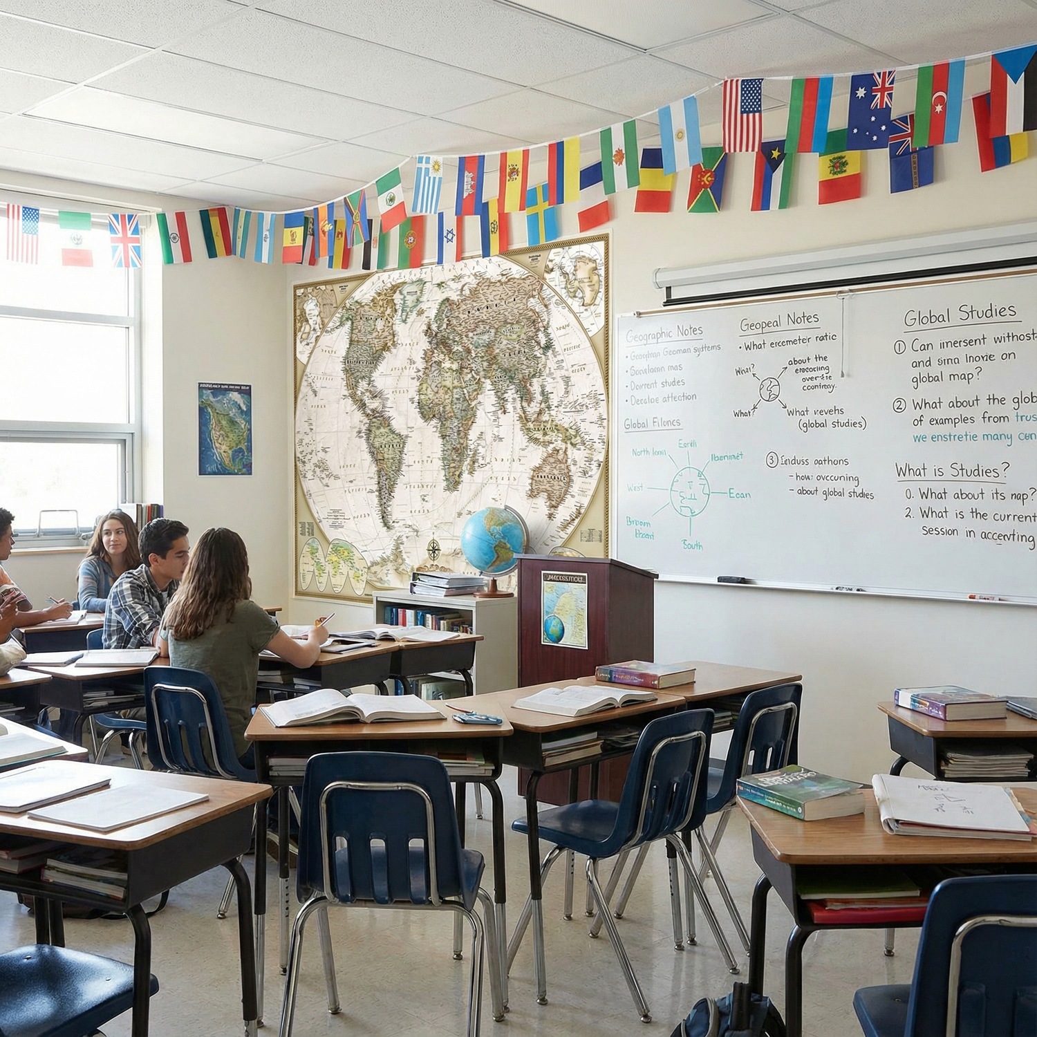 Fotomurali : Mappa del mondo politico d