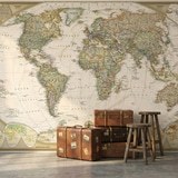 Fotomurali : Mappa del mondo politico vintage 15