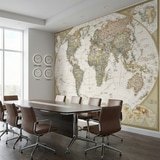 Fotomurali : Mappa del mondo politico vintage 17