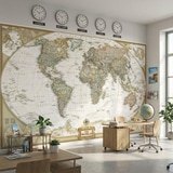 Fotomurali : Mappa del mondo politico vintage 19