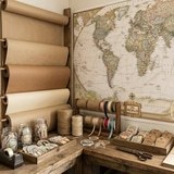 Fotomurali : Mappa del mondo politico vintage 6