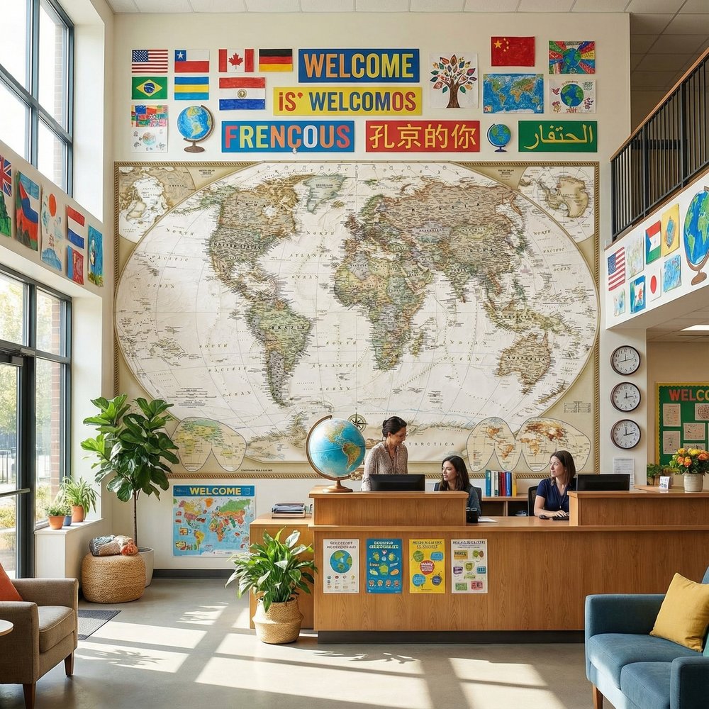 Fotomurali : Mappa del mondo politico vintage