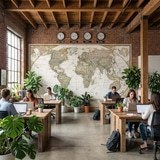 Fotomurali : Mappa del mondo politico d 10