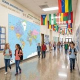 Fotomurali : Planisfero 9