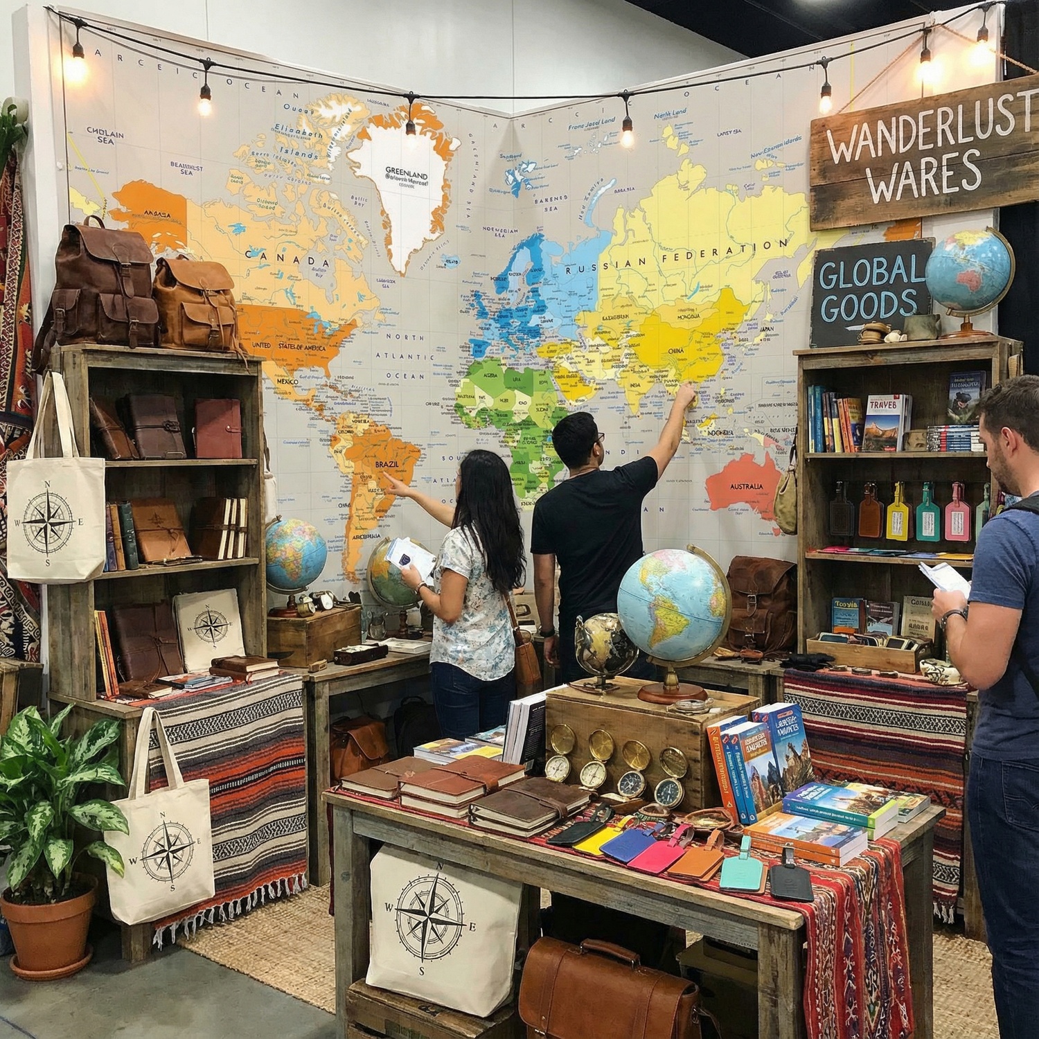 Fotomurali : Continenti di mappa politica mondiale