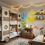 Fotomurali : Continenti di mappa politica mondiale 4