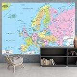 Fotomurali : Mappa politica dell'Europa 2
