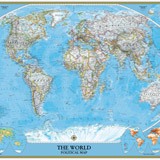 Fotomurali : Mappa del mondo politico mondiale 3