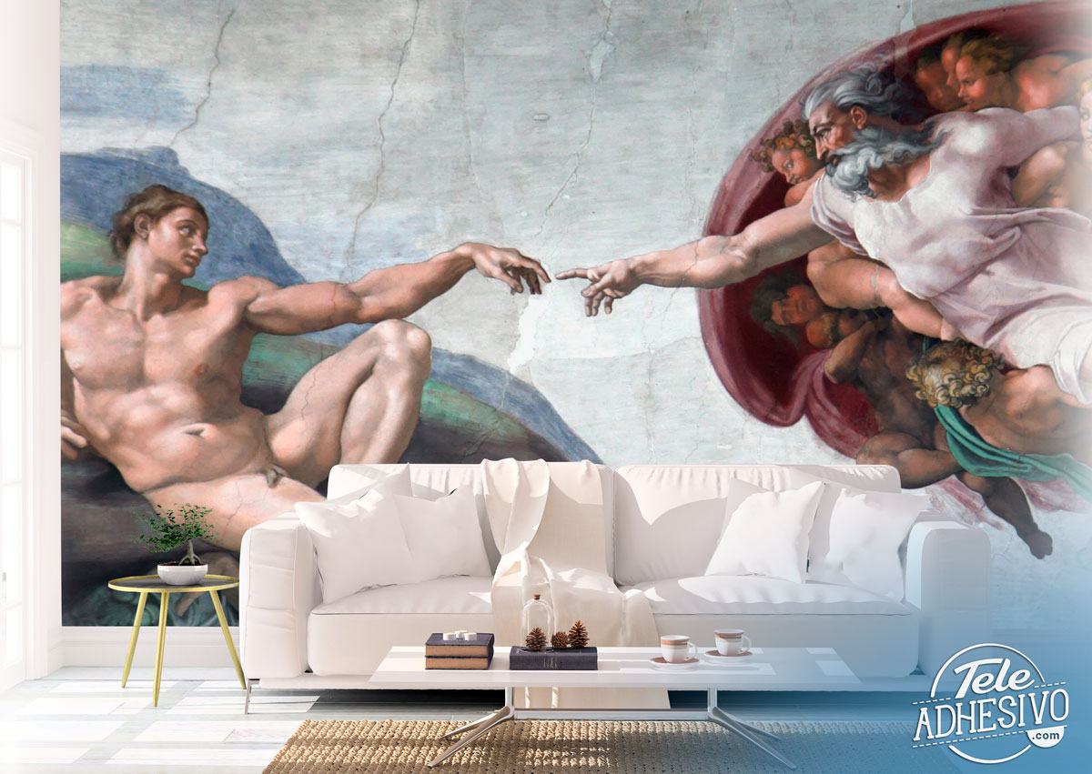 Fotomurali : Creazione di Adamo, Michelangelo