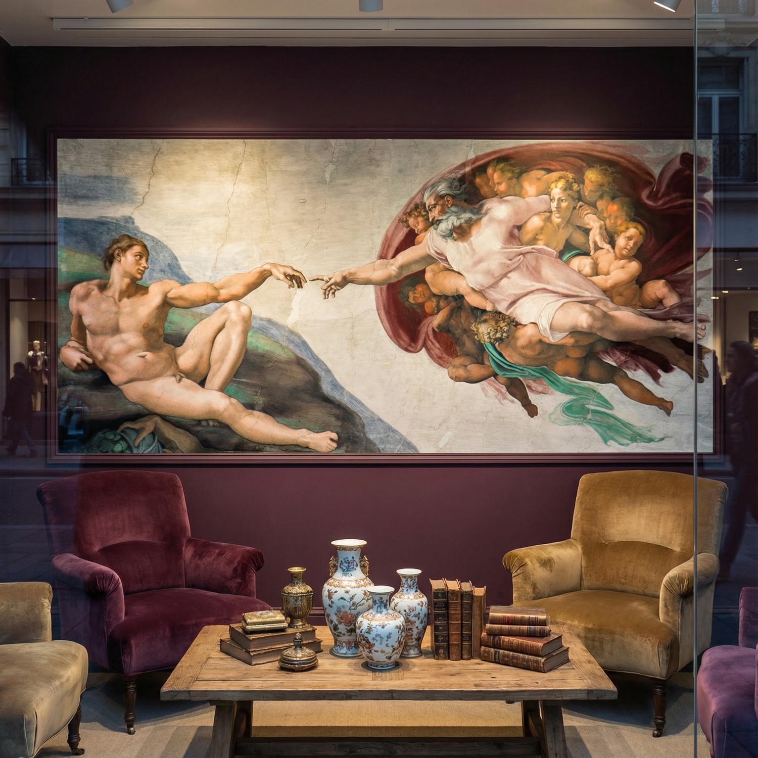 Fotomurali : Creazione di Adamo, Michelangelo