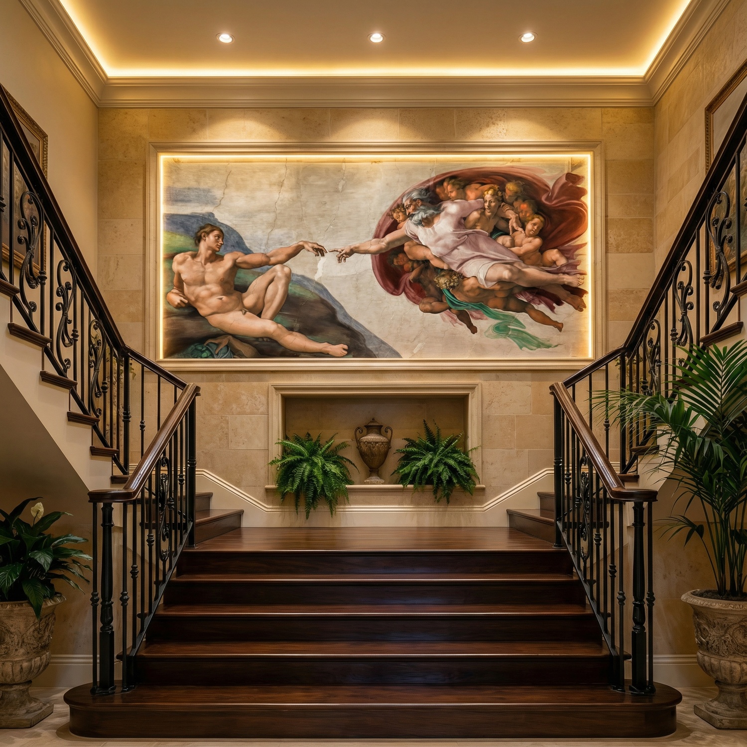 Fotomurali : Creazione di Adamo, Michelangelo