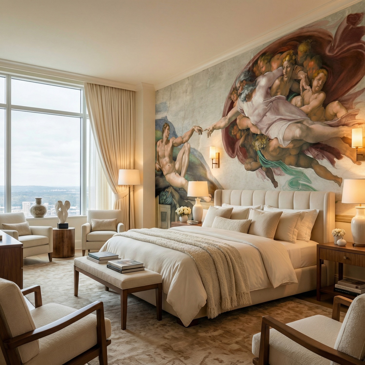 Fotomurali : Creazione di Adamo, Michelangelo